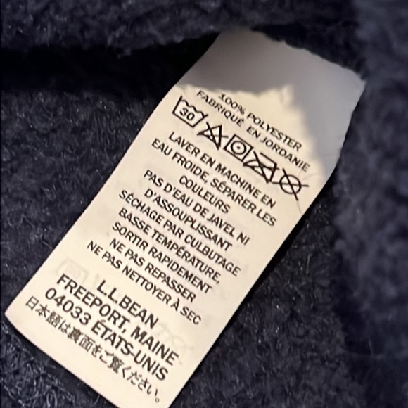 ⭐️ L.L. Bean Bean's Sweater Fleece, Hooded Full-Zip Jacket Size Small - Picture 5 of 7